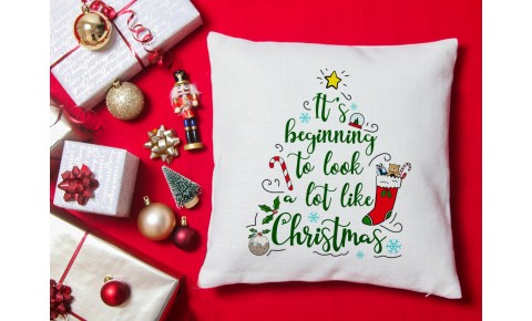 It's Beginning To Look A Lot Like Christmas Cushion
